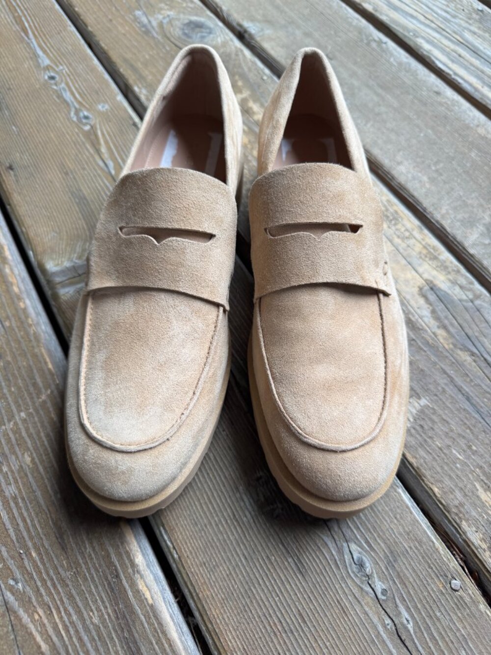 NEW Cole Haan Biscuit Suede Gwendolyn Penny Loafer in Women's 10B